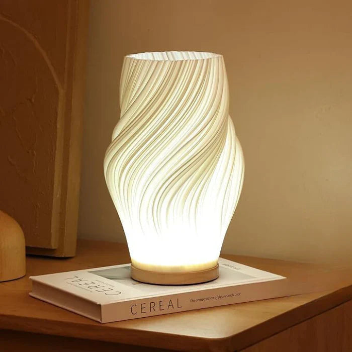 Lampa stołowa LED nowoczesna spiralna dekoracyjna