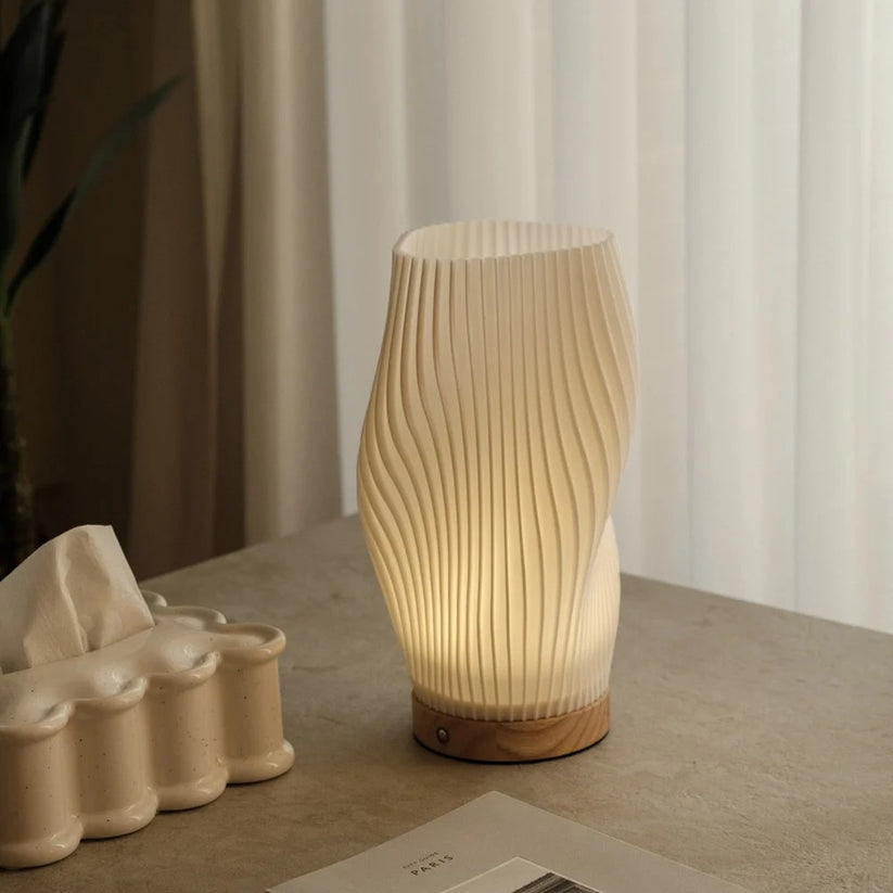Lampa stołowa LED nowoczesna spiralna dekoracyjna