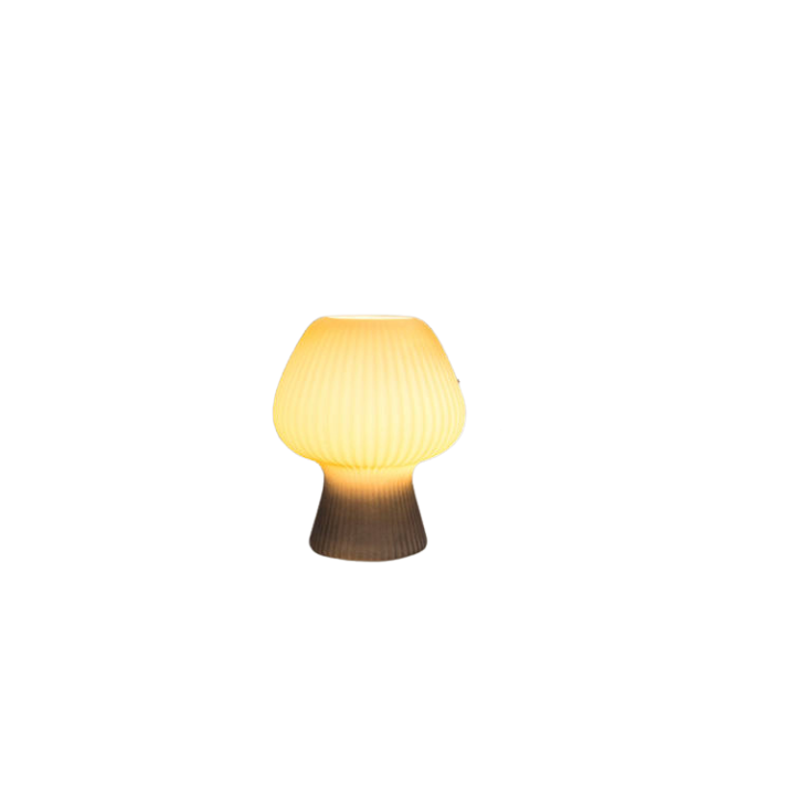 Lampa stołowa LED plisowany styl grzybkowy