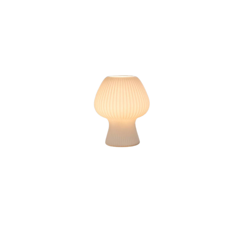 Lampa stołowa LED plisowany styl grzybkowy