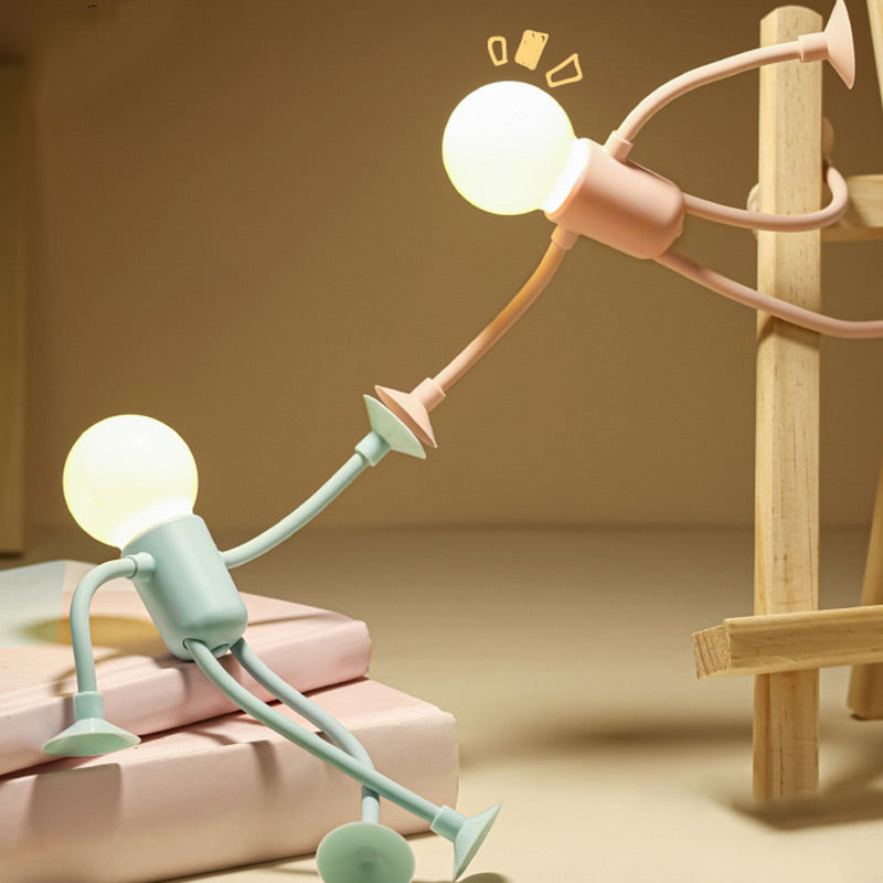 Lampa stołowa LED zabawny styl figurki