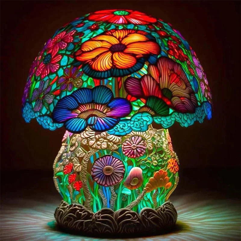 Lampa stołowa fantasy grzyb dekoracyjna