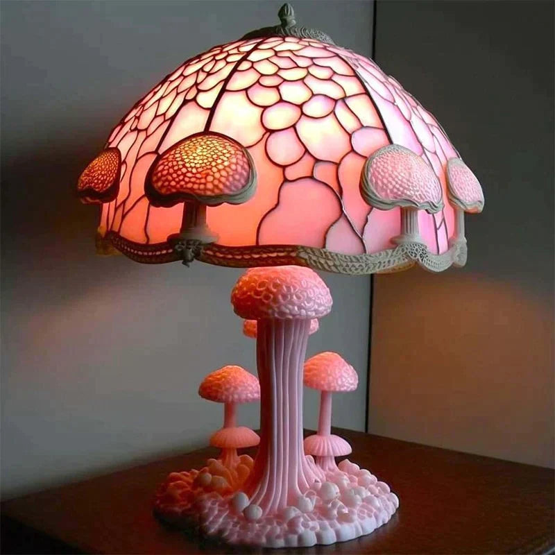 Lampa stołowa fantasy grzyb dekoracyjna