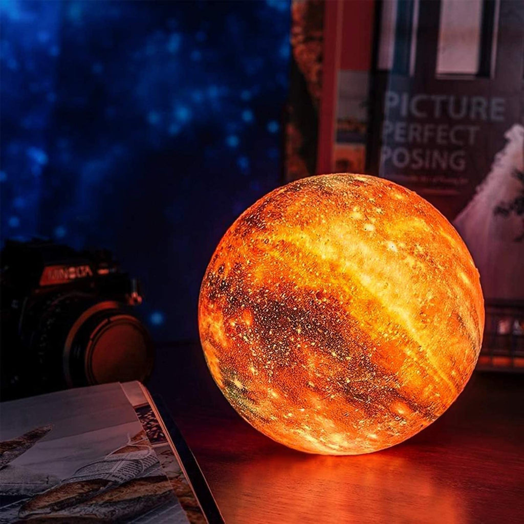 Galaxy moon decorative USB table lamp