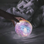 Galaxy moon decorative USB table lamp