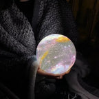 Galaxy moon decorative USB table lamp