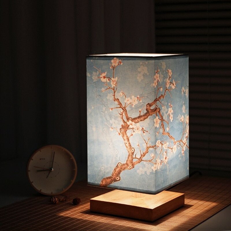 Lampa stołowa japandi nowoczesna minimalistyczna