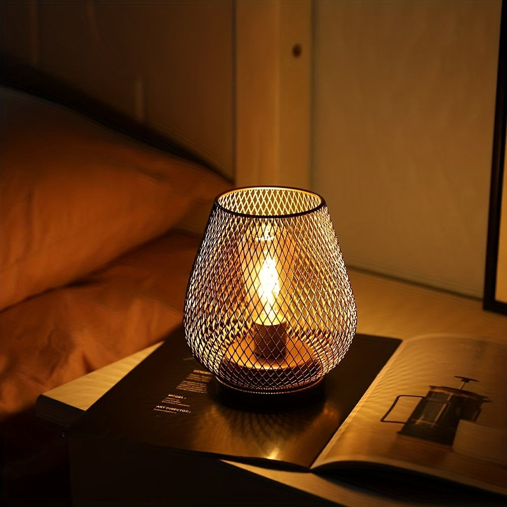 Lampa stołowa nowoczesna klatkowa