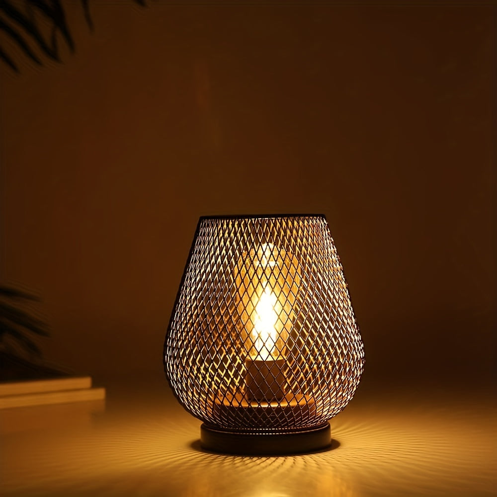 Lampa stołowa nowoczesna klatkowa