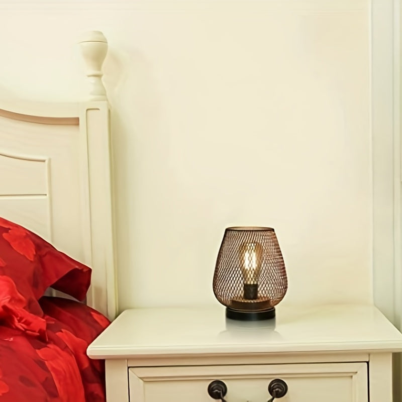 Lampa stołowa nowoczesna klatkowa