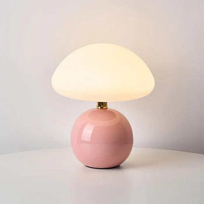 Lampa stołowa nowoczesny grzybkowy kształt
