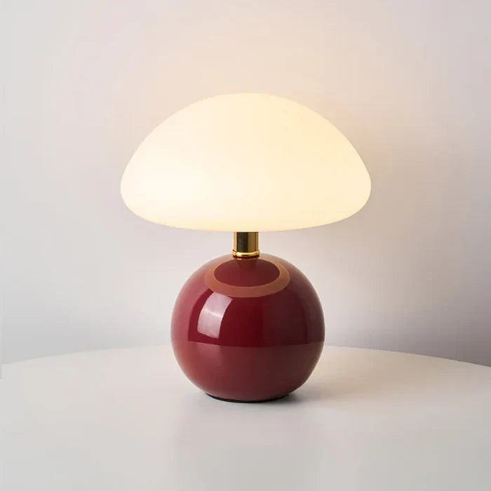 Lampa stołowa nowoczesny grzybkowy kształt