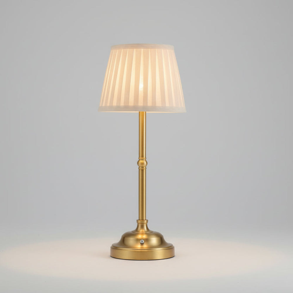 Lampa stołowa nowoczesny plisowany abażur
