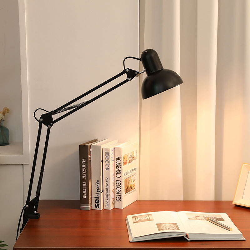 Lampa stołowa regulowany styl zaciskowy do czytania