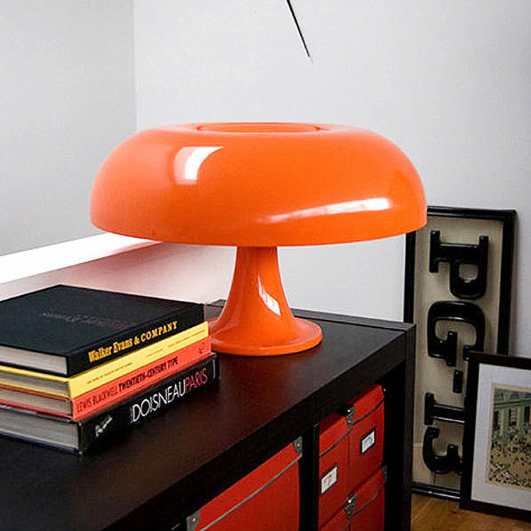 Lampa stołowa retro grzybkowy styl