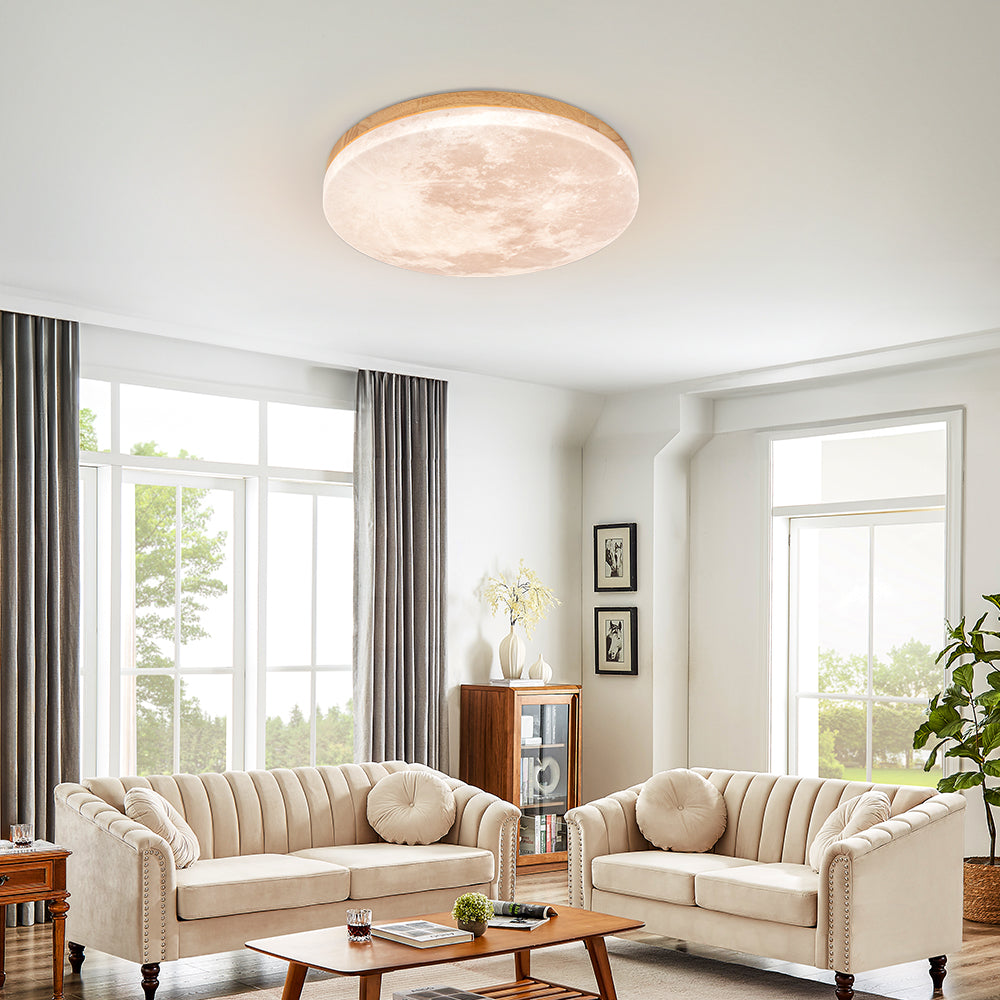 Lampa sufitowa LED nowoczesna księżycowa minimalistyczna