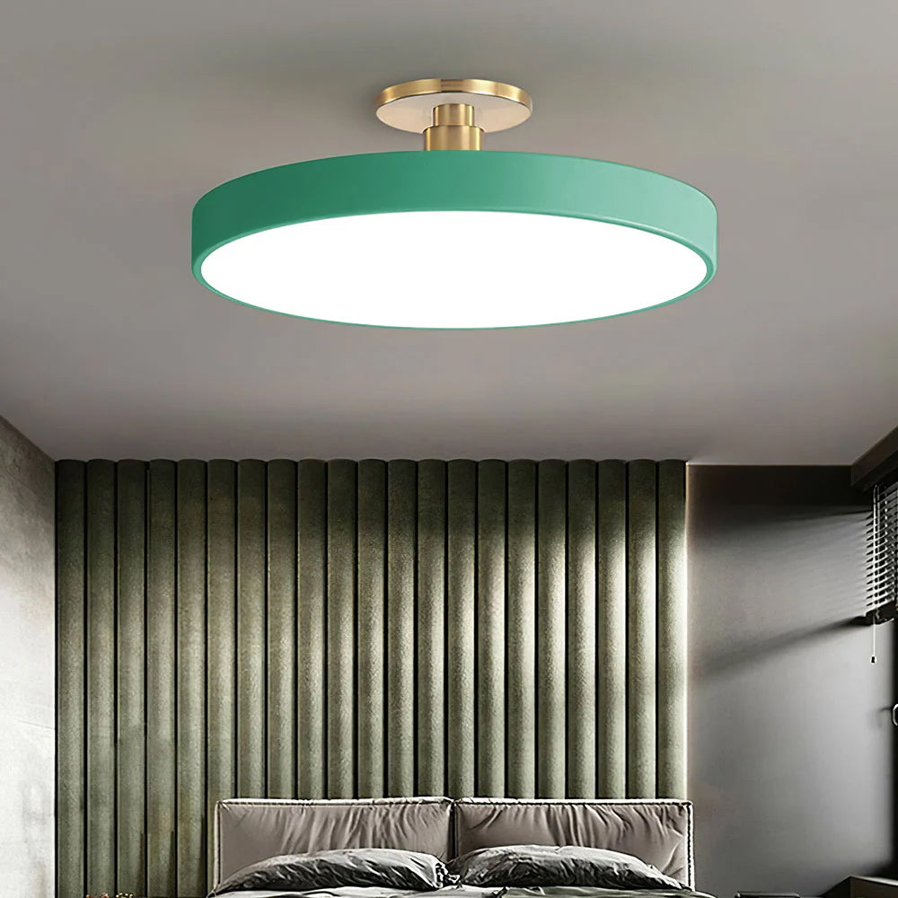 Lampa sufitowa LED nowoczesna okrągła do sypialni