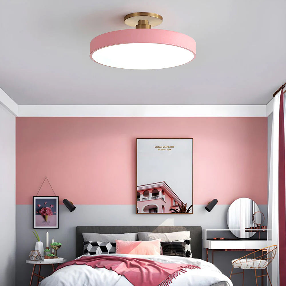 Lampa sufitowa LED nowoczesna okrągła do sypialni