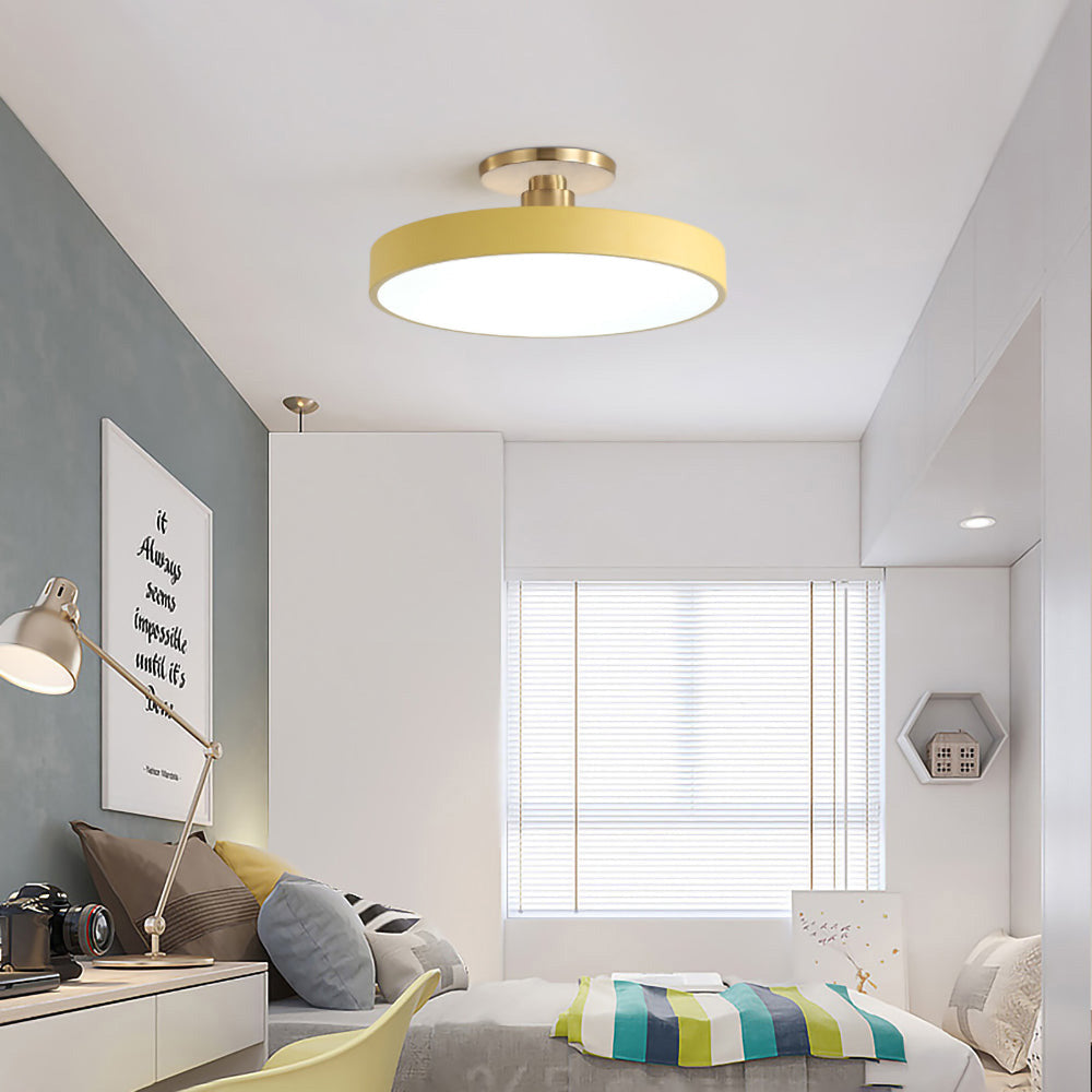 Lampa sufitowa LED nowoczesna okrągła do sypialni