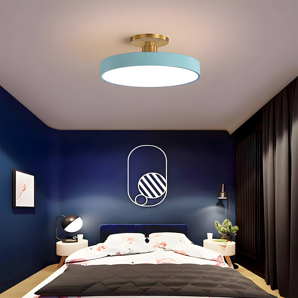 Lampa sufitowa LED nowoczesna okrągła do sypialni