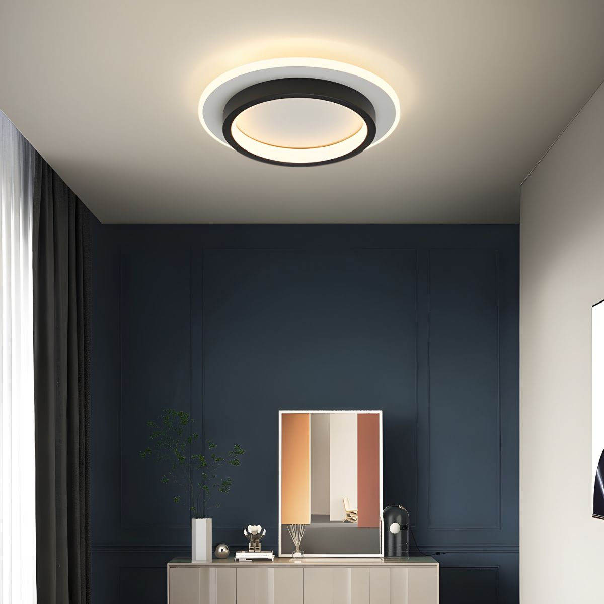 Lampa sufitowa LED nowoczesny pierścień do przedpokoju