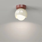 Lampa sufitowa LED retro kula natynkowa