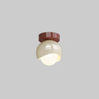 Lampa sufitowa LED retro kula natynkowa