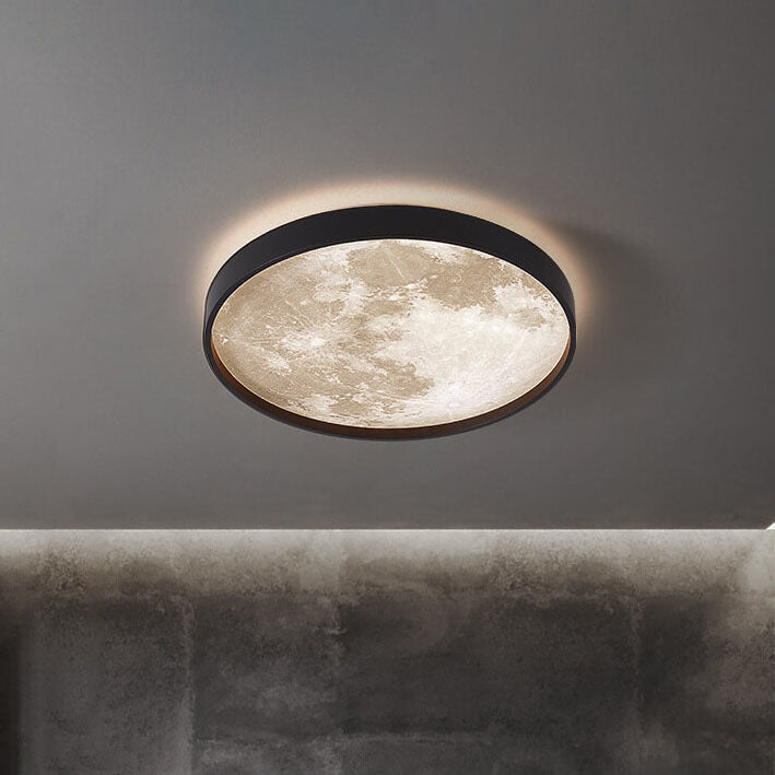Lampa sufitowa księżycowa okrągła LED