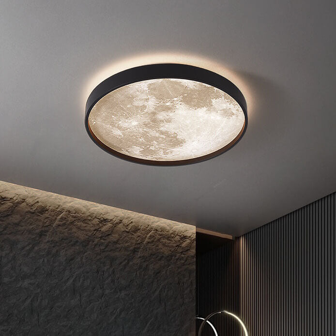 Lampa sufitowa księżycowa okrągła LED
