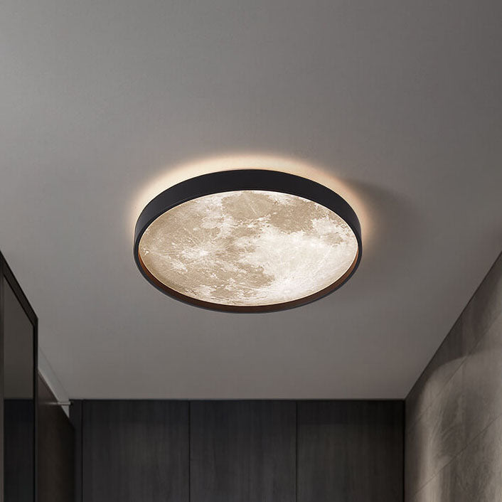 Lampa sufitowa księżycowa okrągła LED