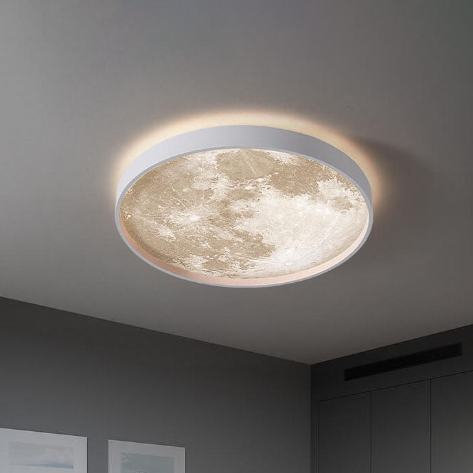 Lampa sufitowa księżycowa okrągła LED