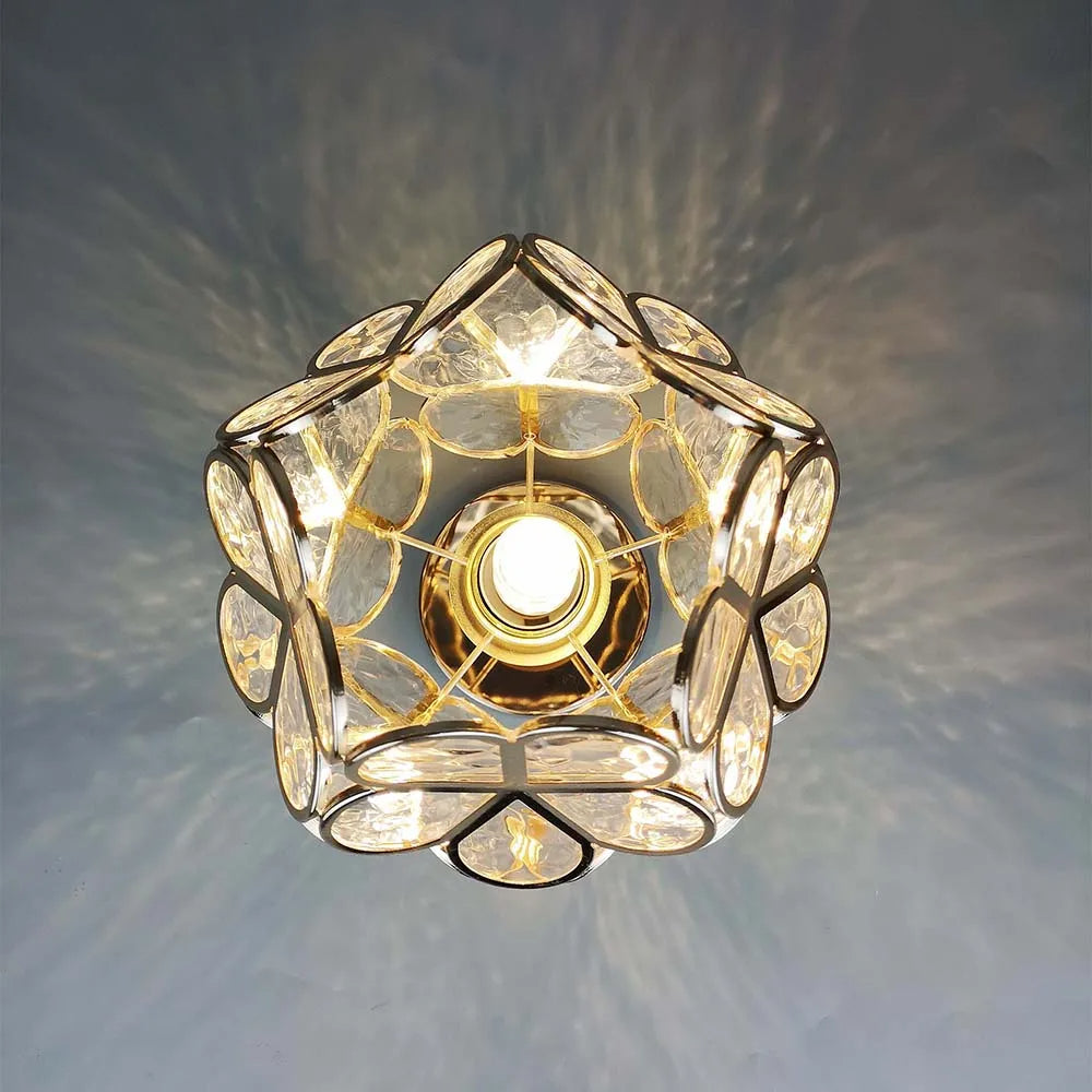 Lampa sufitowa kwiatowa dekoracyjna kryształowa nowoczesna
