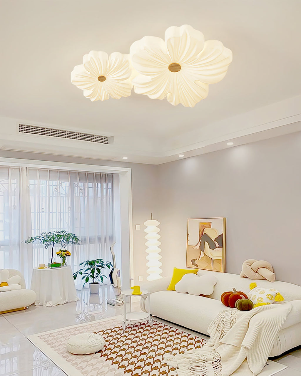 Modern floral ceiling lamp LED