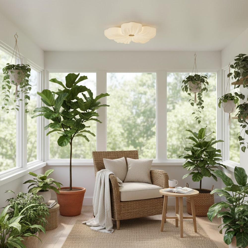 Modern floral ceiling lamp LED