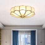modern white floral LED ceiling lamp