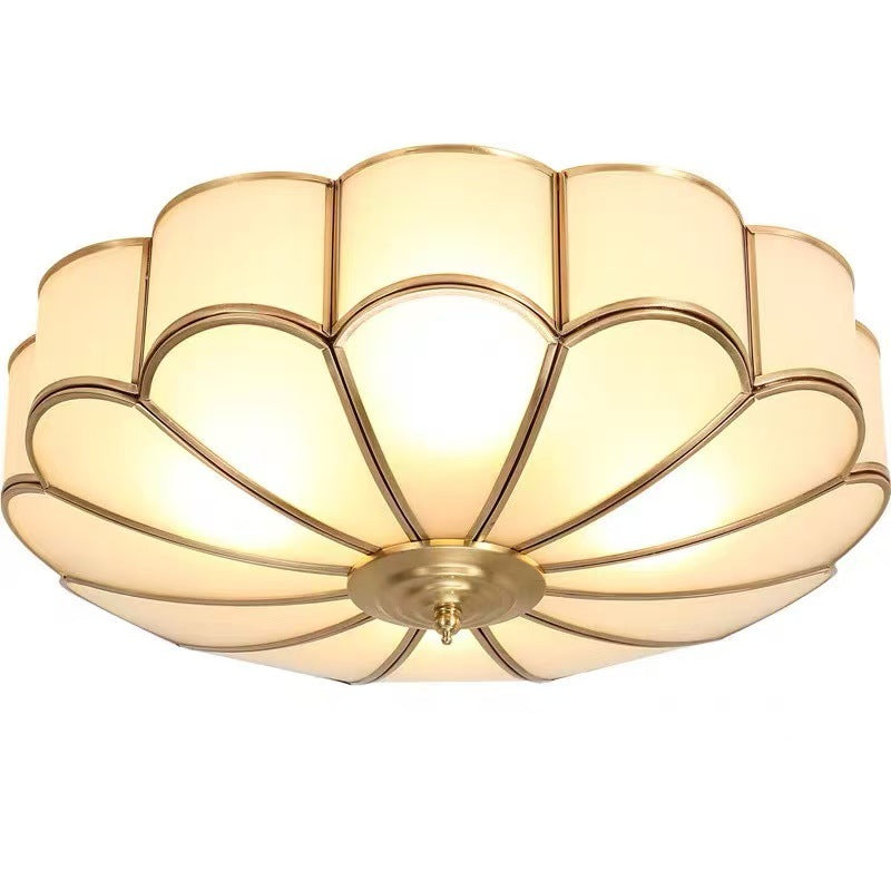modern white floral LED ceiling lamp