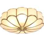modern white floral LED ceiling lamp