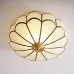 modern white floral LED ceiling lamp
