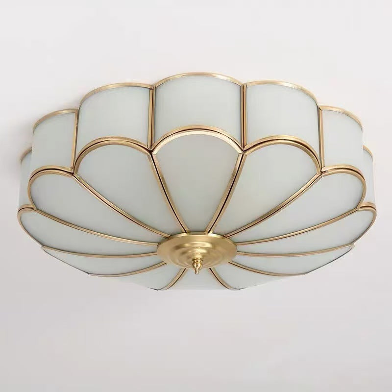 modern white floral LED ceiling lamp