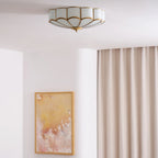 modern white floral LED ceiling lamp