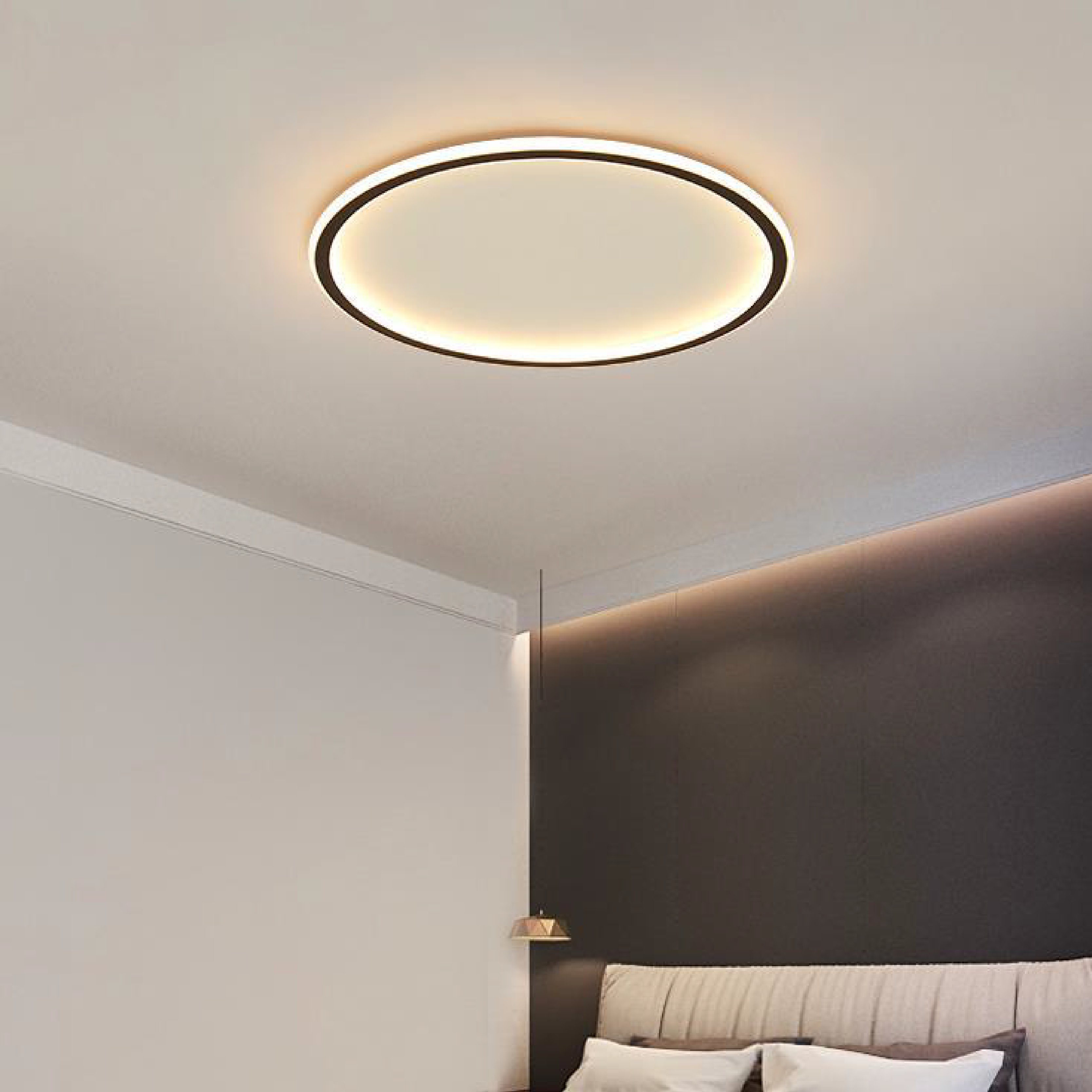 Lampa sufitowa led nowoczesna ściemnialna minimalistyczna