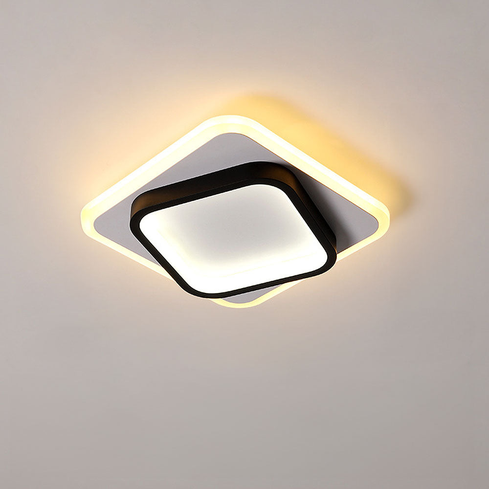 Lampa sufitowa led nowoczesna kwadratowa minimalistyczna