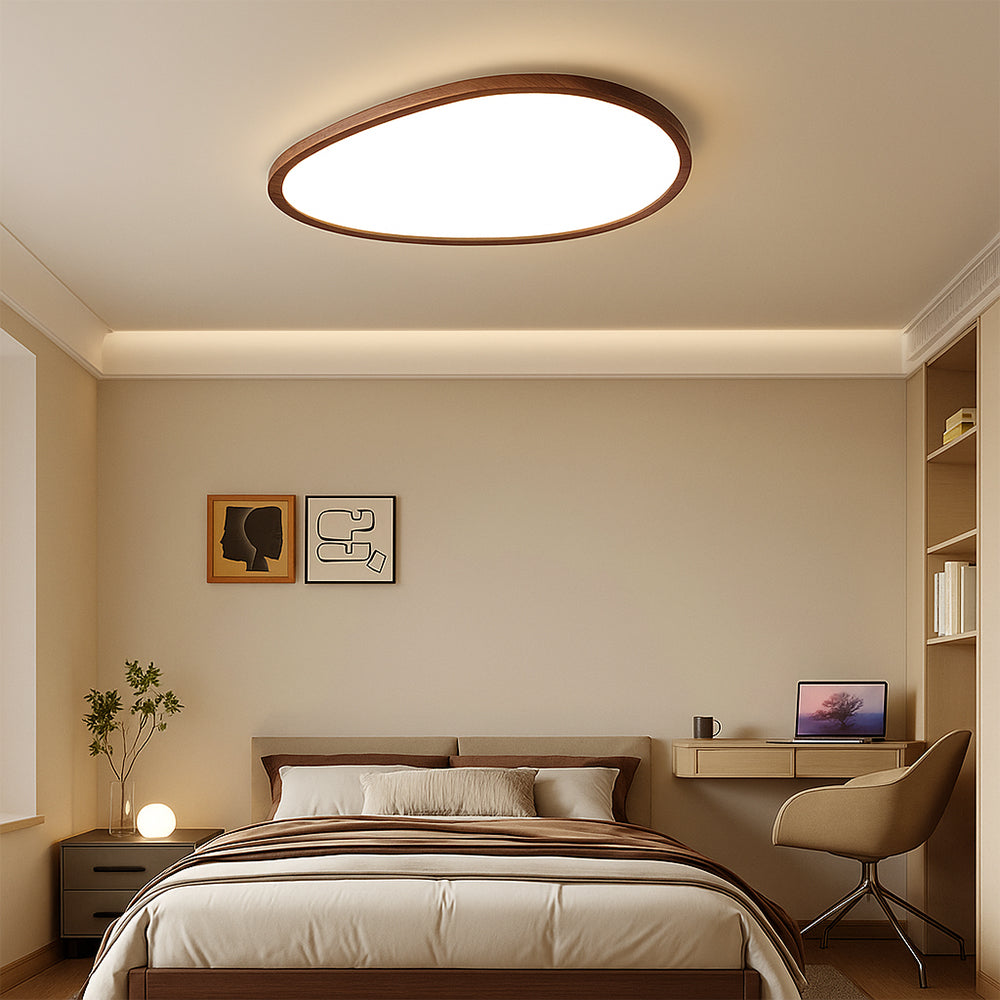 Lampa sufitowa nowoczesna LED owalny minimalistyczny