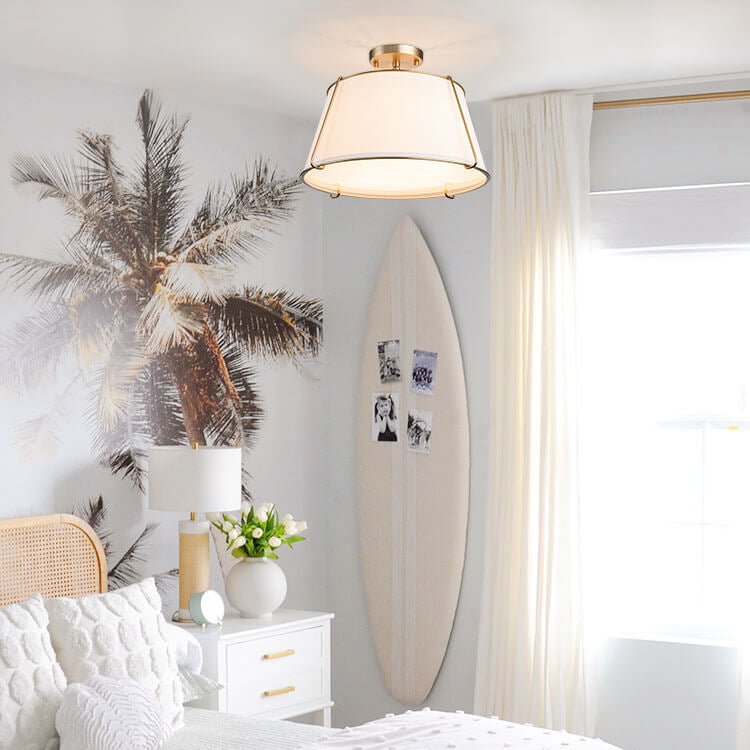 Lampa sufitowa nowoczesna bębnowa minimalistyczna