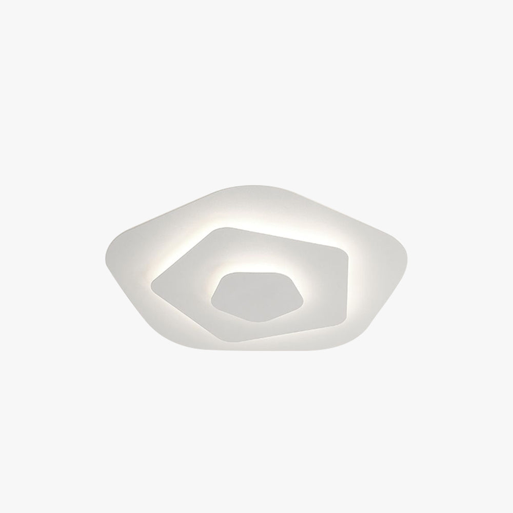 Lampa sufitowa nowoczesna biała koncentryczna LED