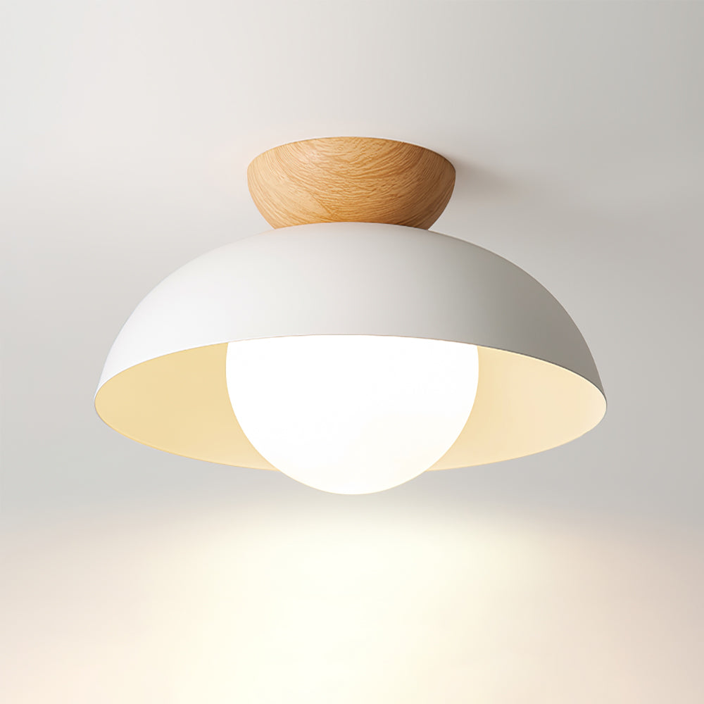 Lampa sufitowa nowoczesna kopuła kula LED