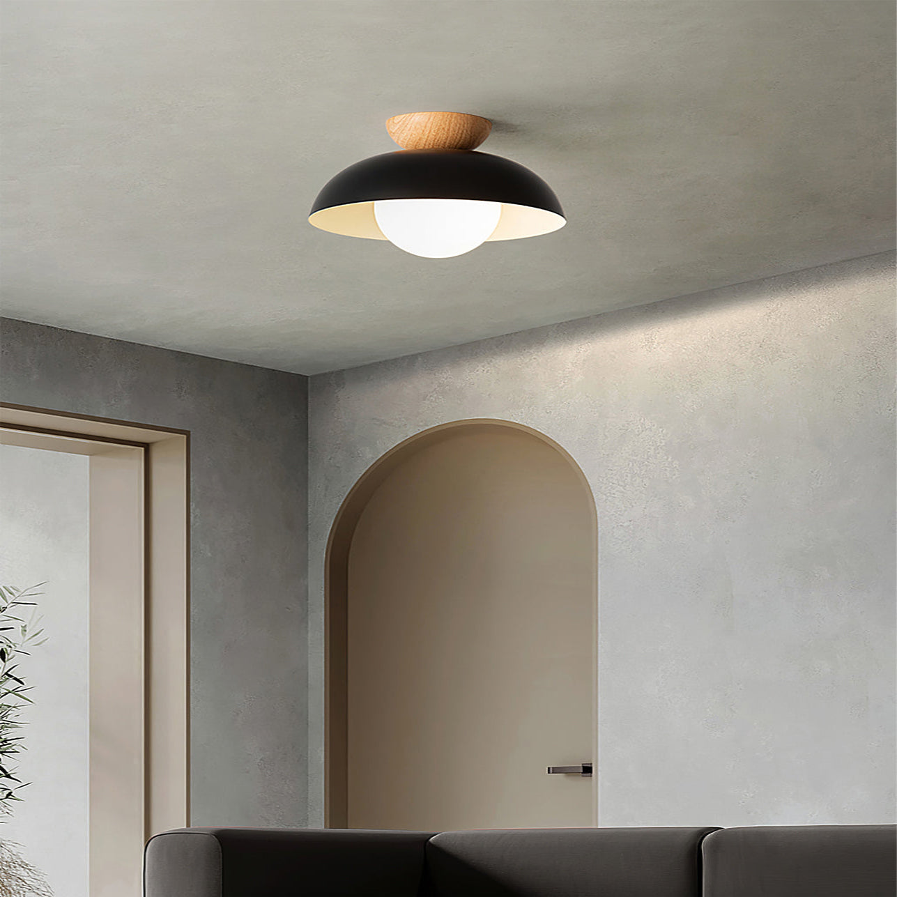 Lampa sufitowa nowoczesna kopuła kula LED
