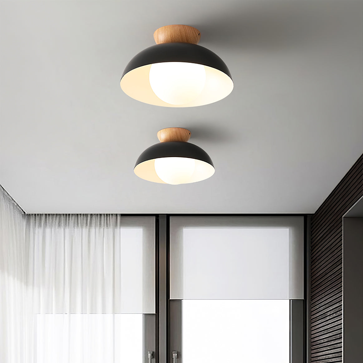 Lampa sufitowa nowoczesna kopuła kula LED