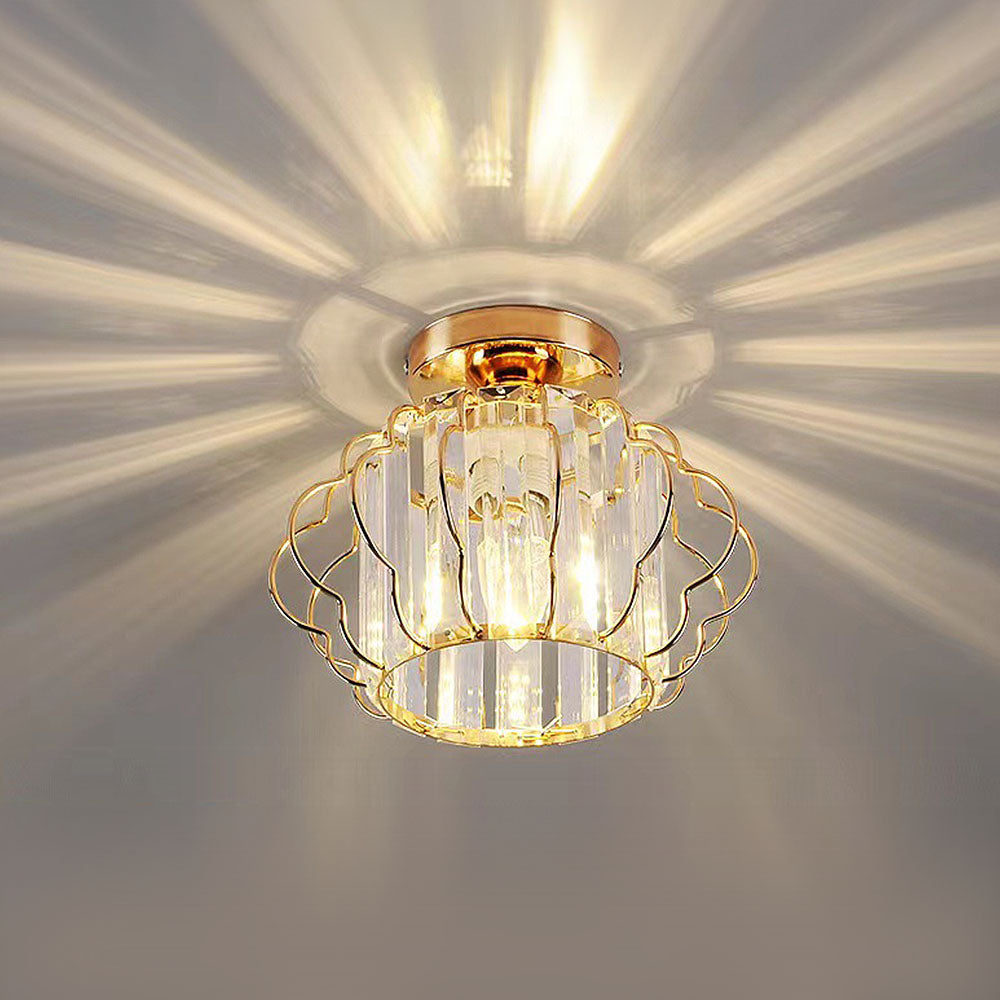 Lampa sufitowa nowoczesna kryształowa dekoracyjna