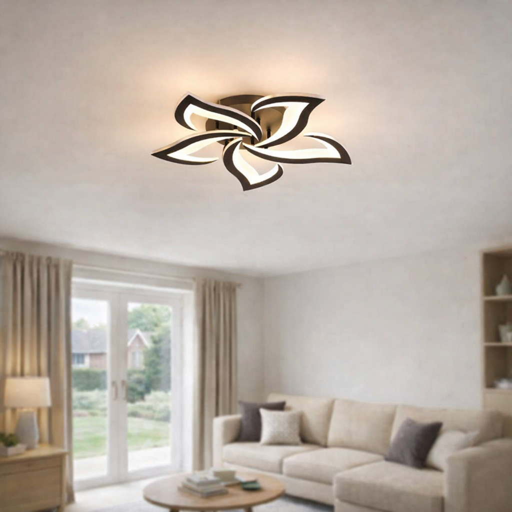 Lampa sufitowa nowoczesna kwiat LED